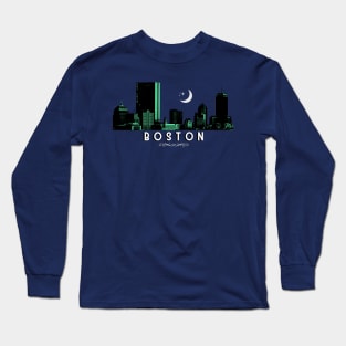 Boston at Night Long Sleeve T-Shirt